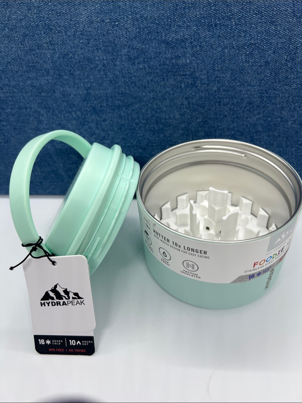 Hydrapeak Food Jar Insulated Stainless Steel Plus Peptide Storage Container NWT